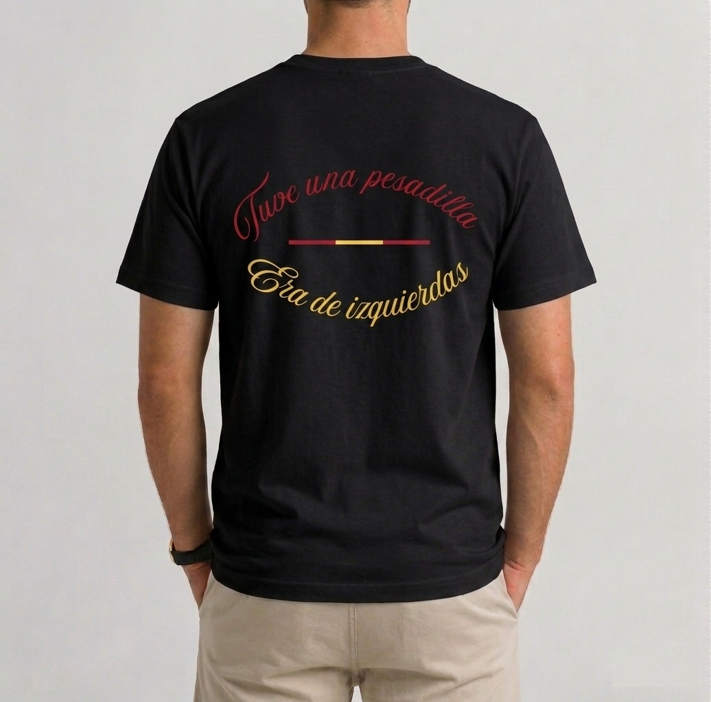 Camiseta negra — vista trasera